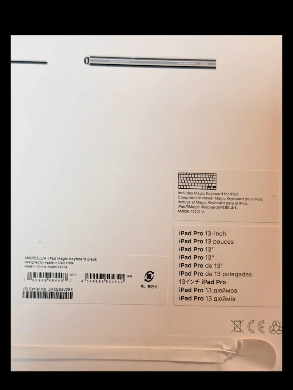 Apple Black Tablet Keyboard Case with Trackpad - Slim Folio Keyboard